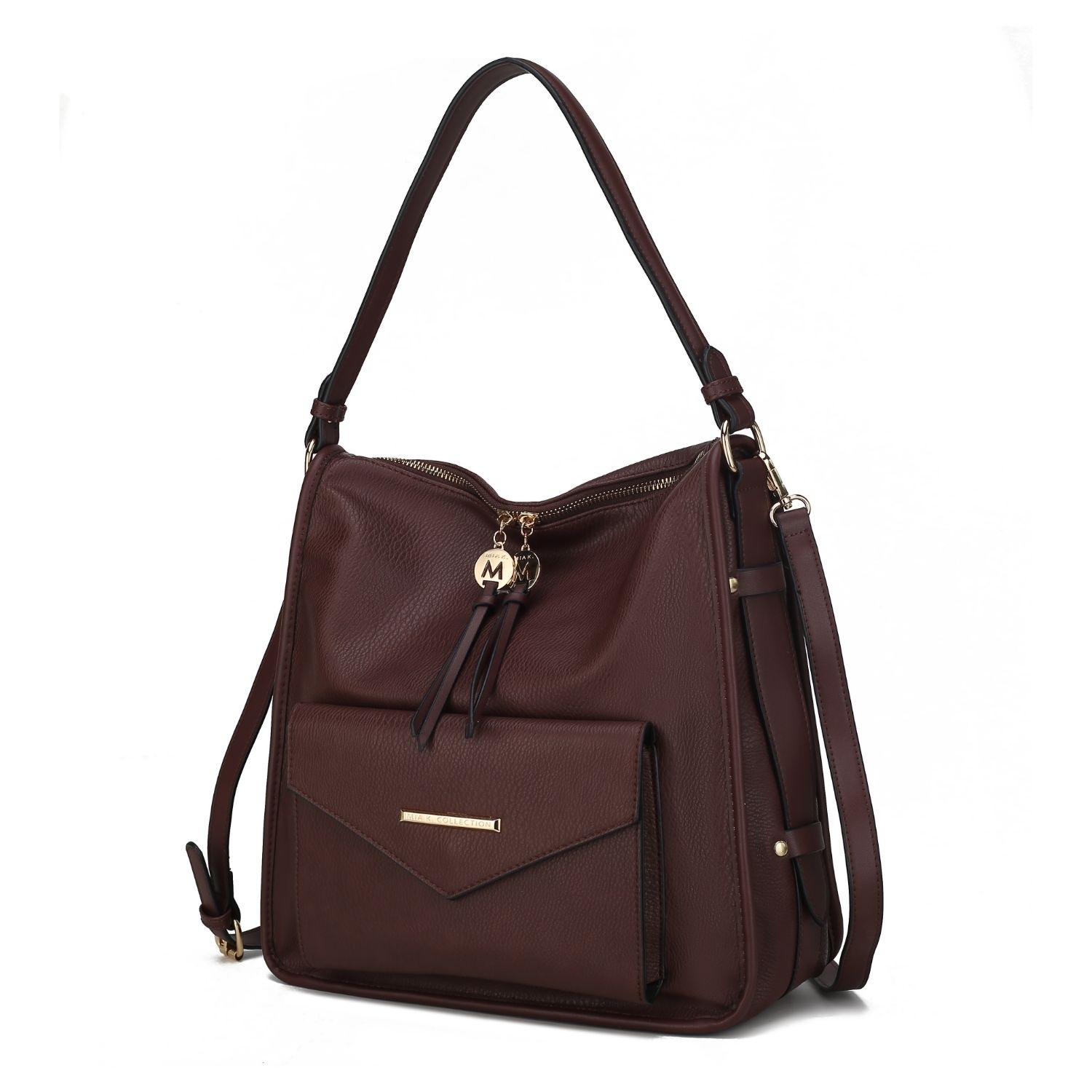 MKF Collection Vanya Shoulder Handbag By Mia K - Coffee