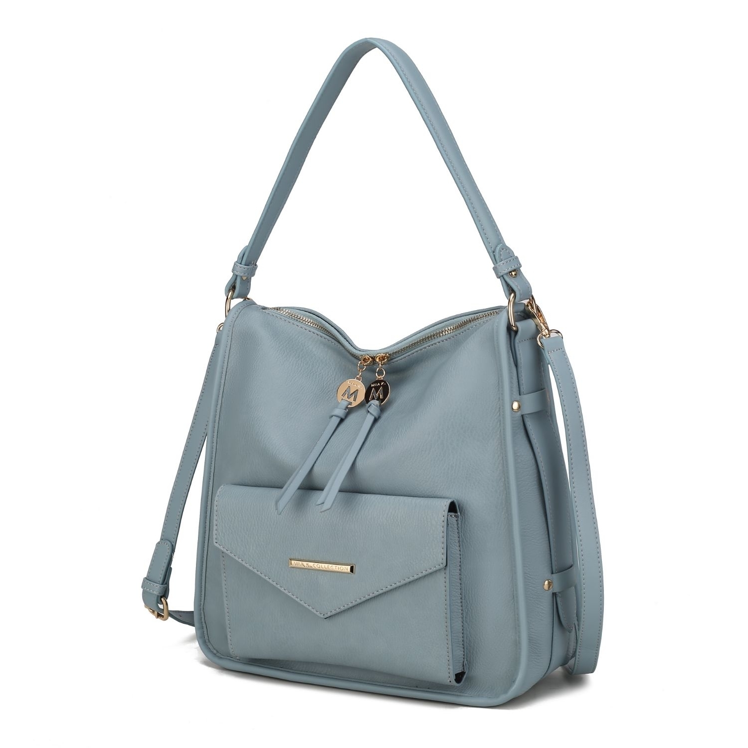 MKF Collection Vanya Shoulder Handbag By Mia K - Denim