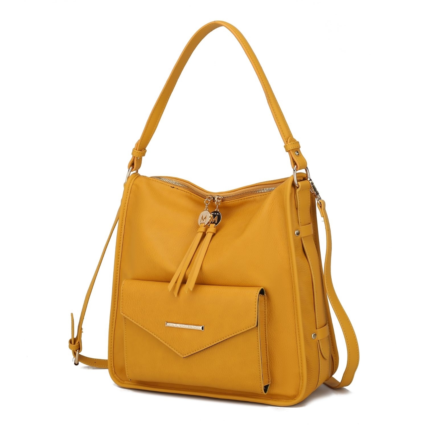 MKF Collection Vanya Shoulder Handbag By Mia K - Mustard