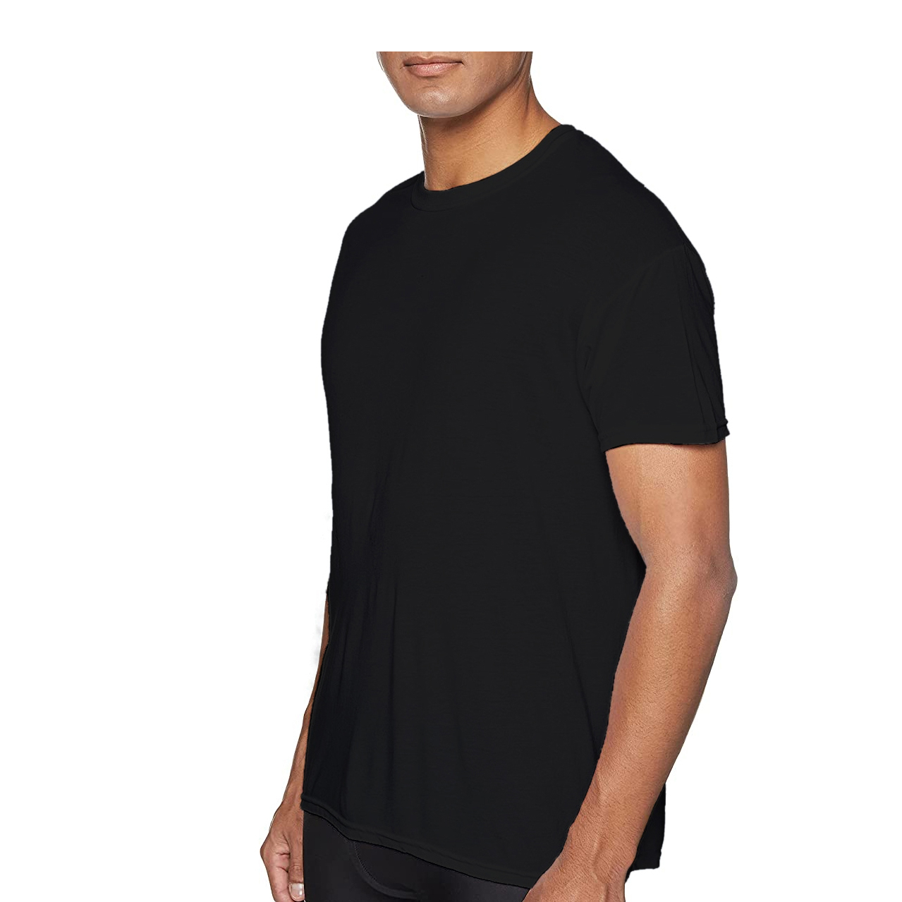 4-Pack: Men's Laviva Active Moisture Wicking Dry Fit Crew Neck Shirts - S