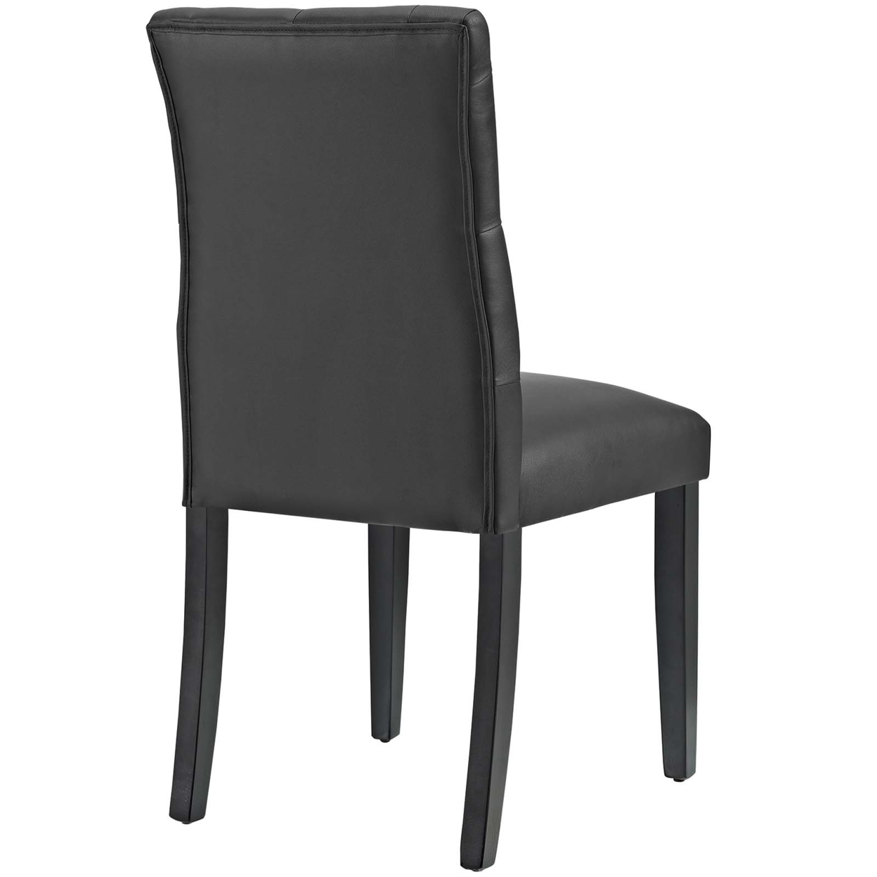 Duchess Vinyl Dining Chair, Black