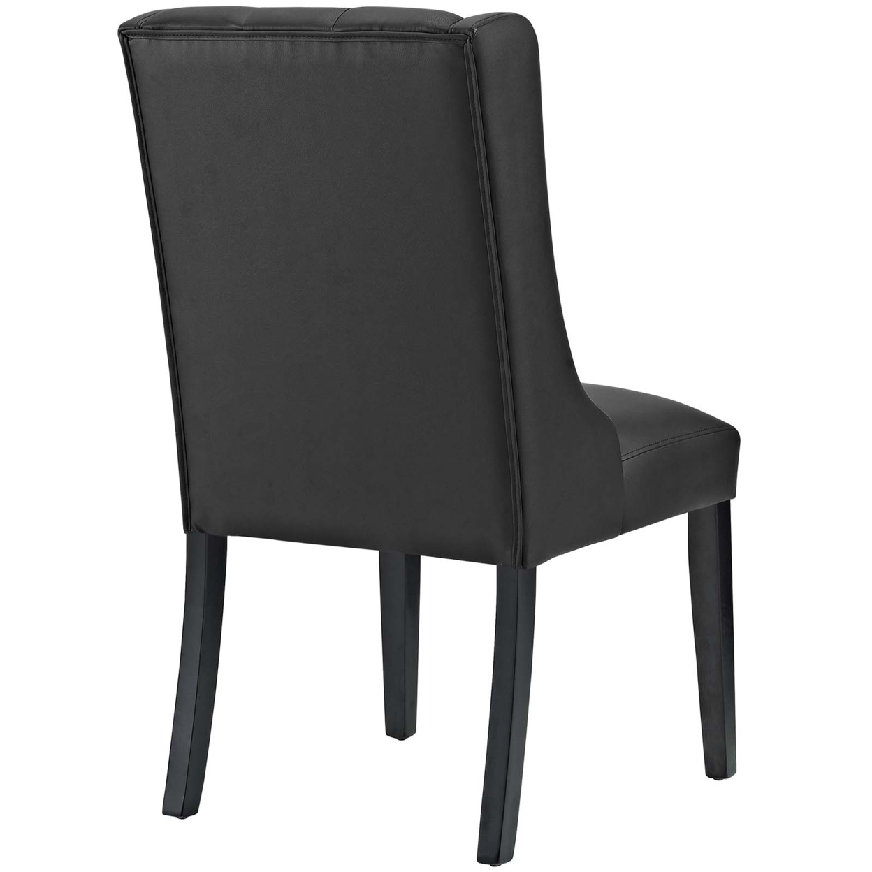 Baronet Vinyl Dining Chair, Black
