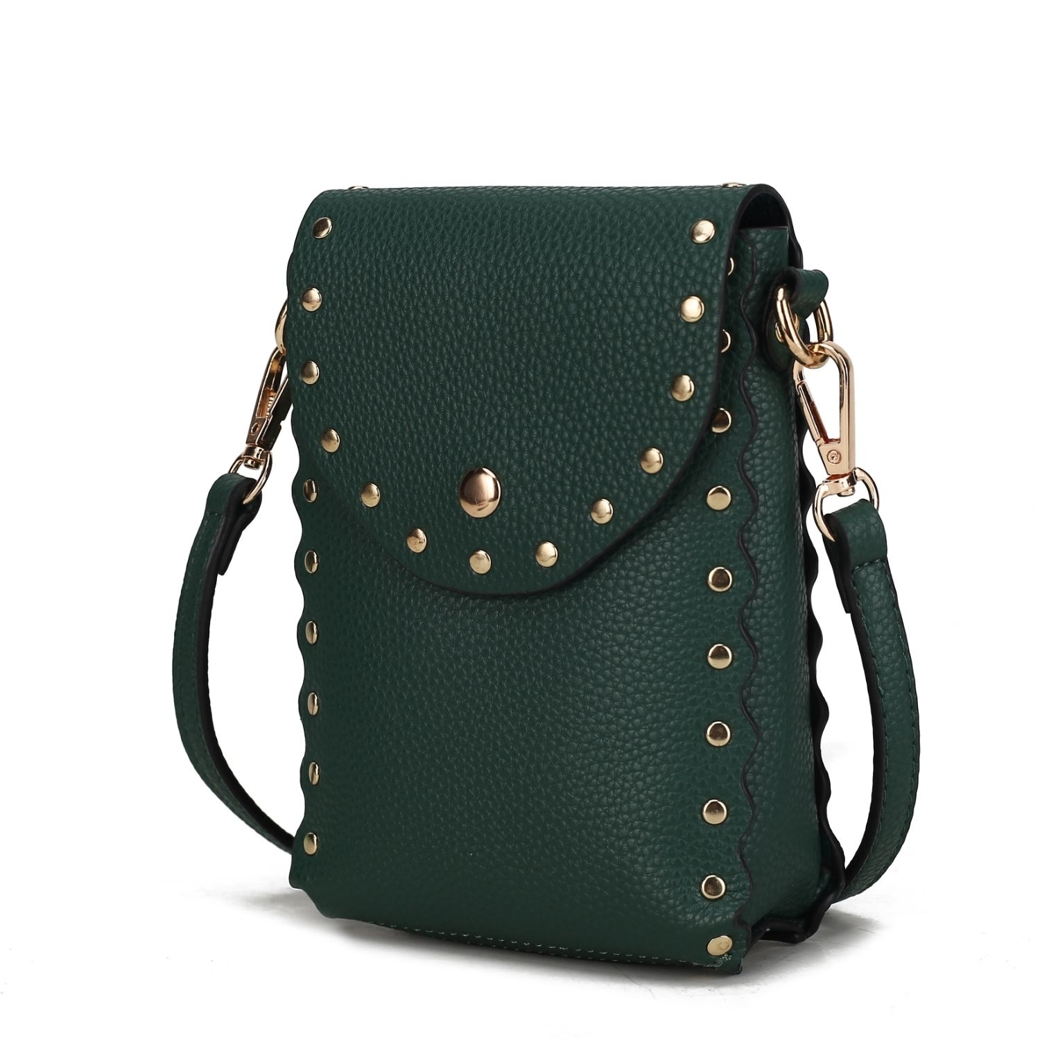 MKF Collection Filomena Vegan Leather Women's Crossbody Handbag By Mia K - Dark Green
