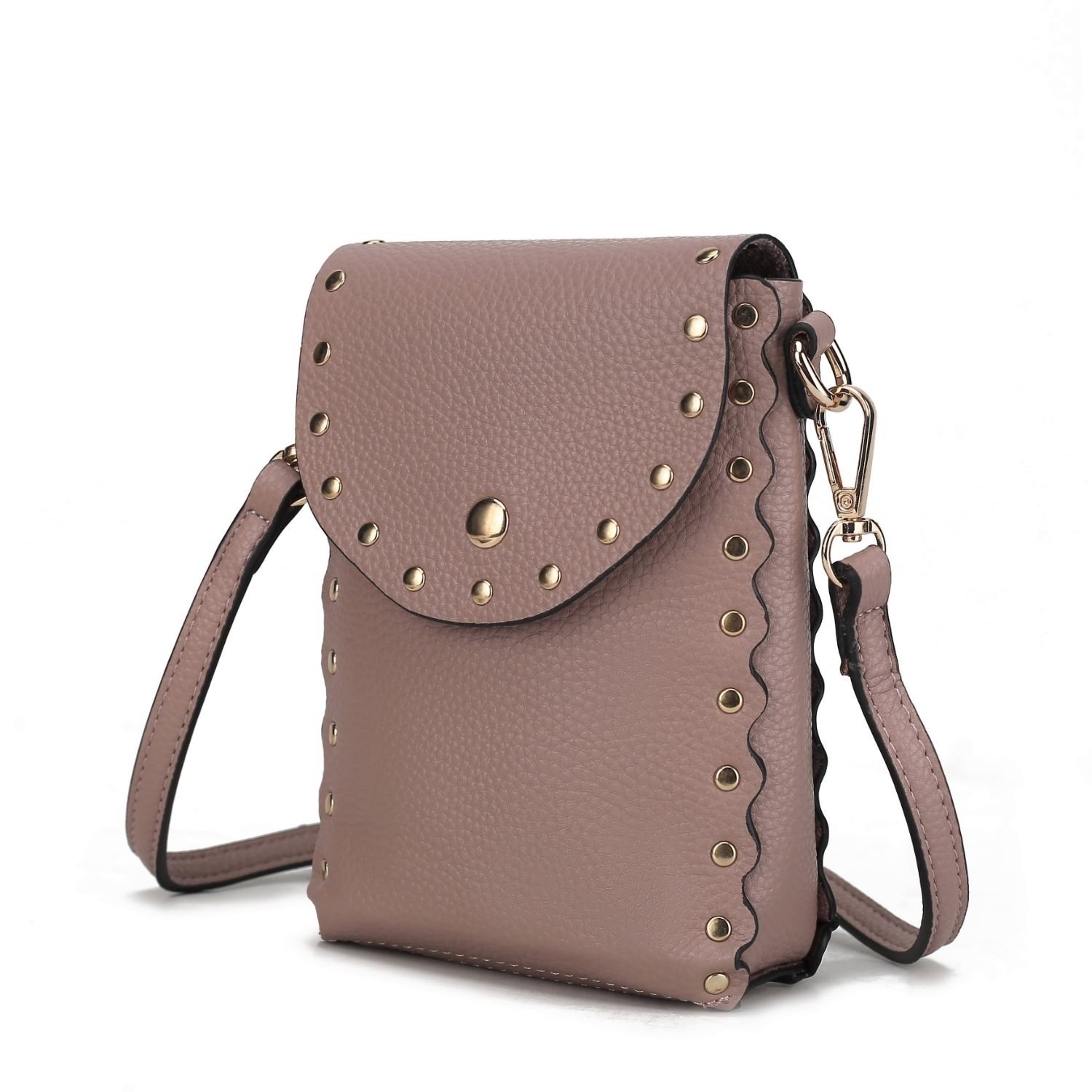 MKF Collection Filomena Vegan Leather Women's Crossbody Handbag By Mia K - Mauve