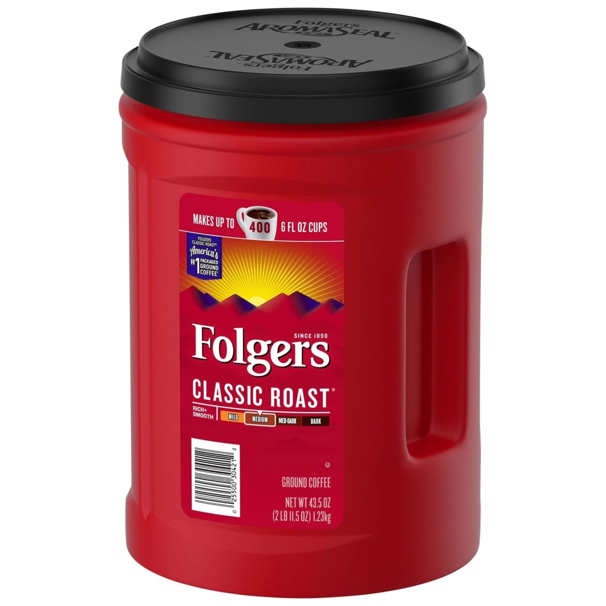 Folgers Classic Roast Ground Coffee (43.5 Ounce)