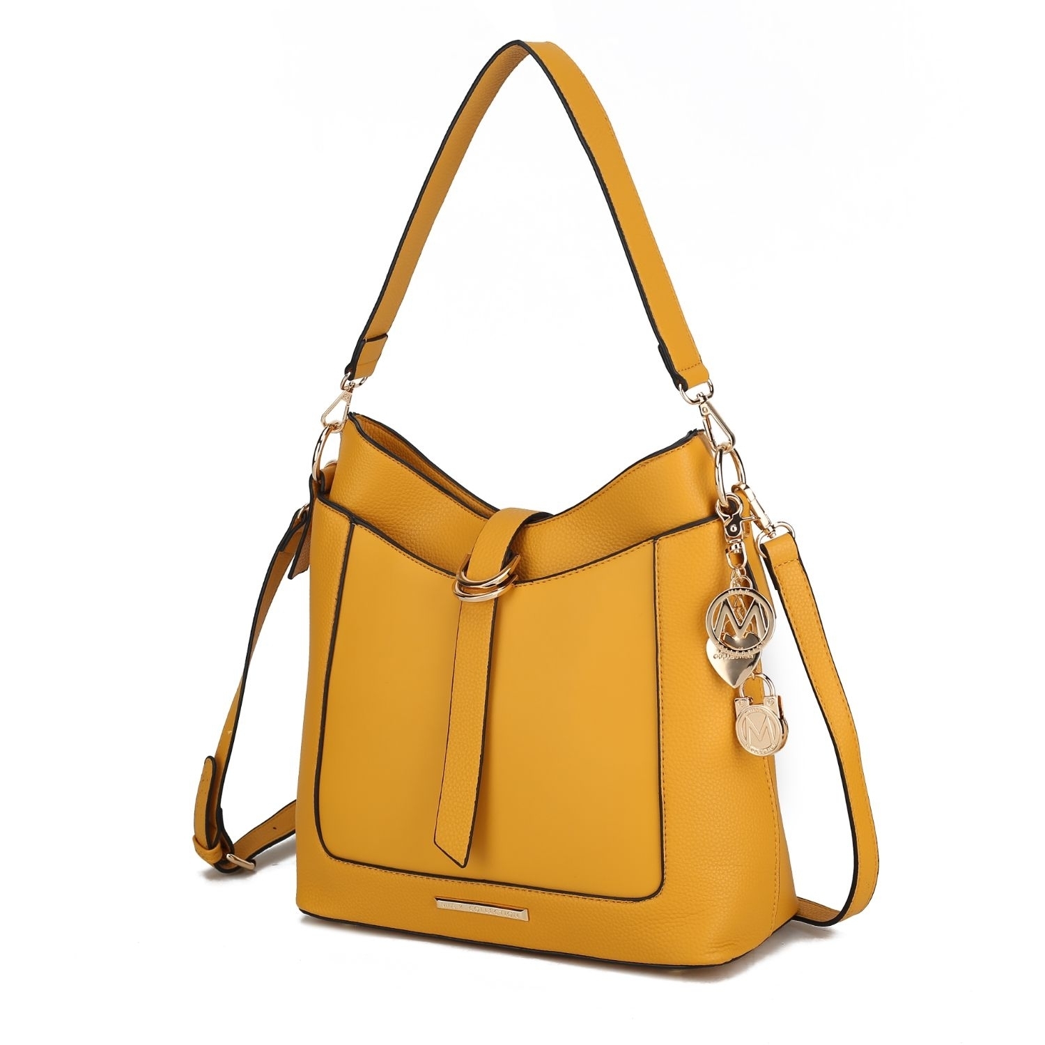MKF Collection Geneva Vegan Leather Women’s Shoulder Handbag By Mia K - Yellow