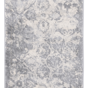 SAFAVIEH Brentwood Collection BNT829G Grey / Ivory Rug - 2' X 9'