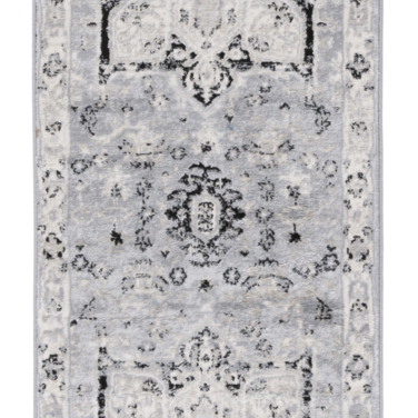 SAFAVIEH Brentwood Collection BNT852H Silver / Black Rug - 2' X 8'