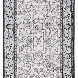 SAFAVIEH Brentwood Collection BNT853Z Black / Ivory Rug - 2' X 9'