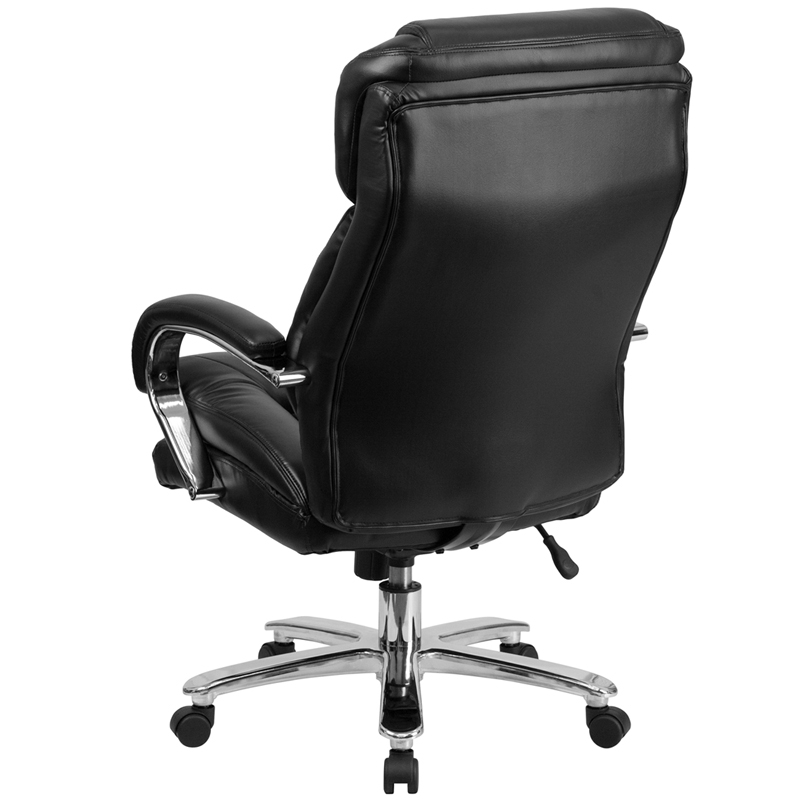 Big & Tall Office Chair Black Leathersoft Swivel Executive Desk Chair With Wheels