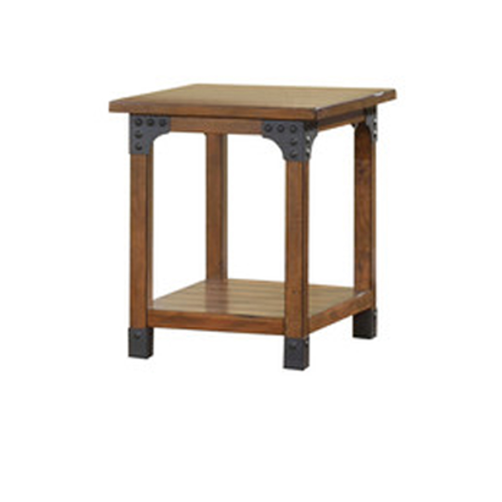 Bozeman 3 Pc. Table Set Country Style, Antique Oak Finish- Saltoro Sherpi