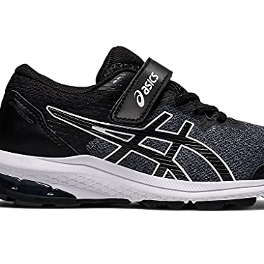 ASICS Kids' GT-1000 10 Pre-School Running Shoes Black/White - 1014A191-006 US BLACK/WHITE - BLACK/WHITE, 12