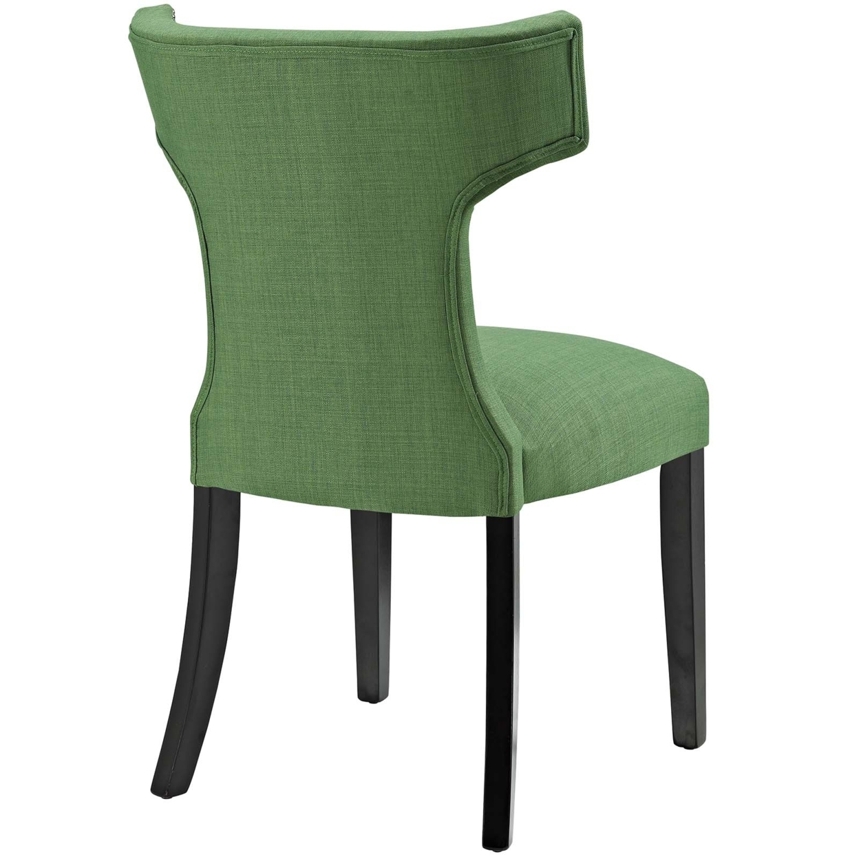 Curve Fabric Dining Chair, Kelly Green