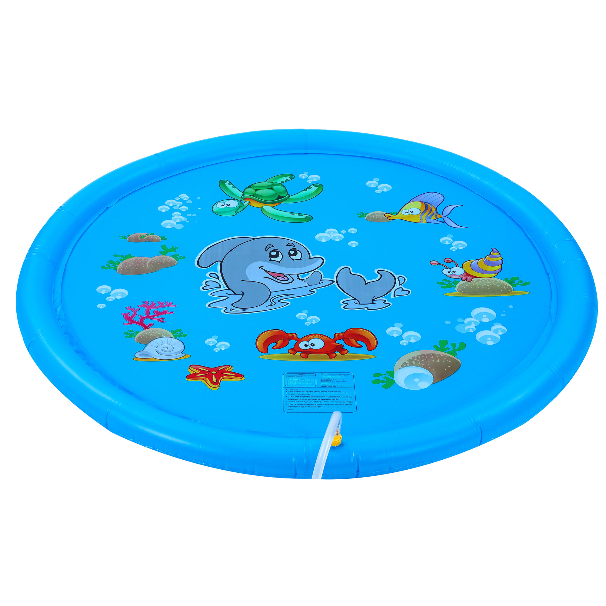 Dimple 67-inch Large Kids Sprinkler Play Mat For Toddlers, Big Kids - Outdoor Backyard Kid/Toddler Sprinkler Pool - Fun Splash Pads For Kids