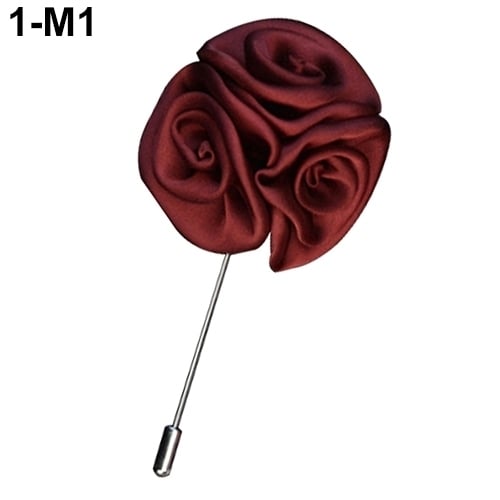 Mens Lapel Rose Flower Stick Bar Brooch Pin Wedding Suit Accessory Jewelry Gift