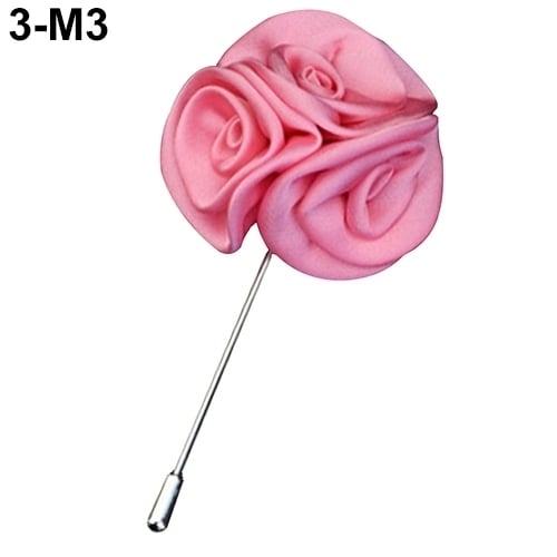 Mens Lapel Rose Flower Stick Bar Brooch Pin Wedding Suit Accessory Jewelry Gift