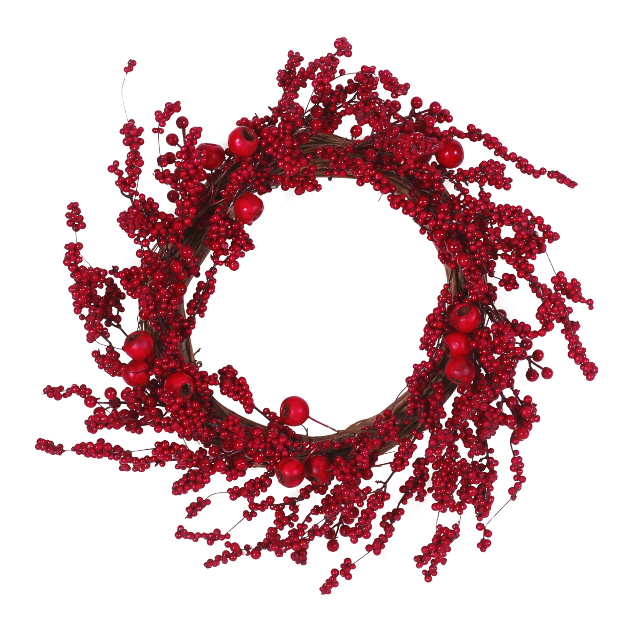 Geddes 23.5 Mixed Berry Artificial Wreath, Red