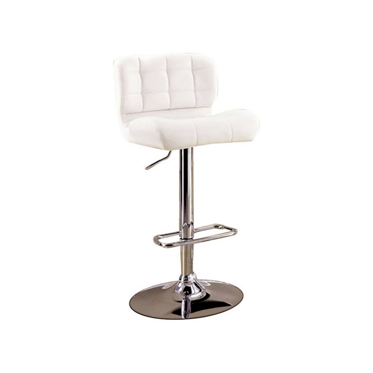 Kori Contemporary Bar Chair, White Finish- Saltoro Sherpi