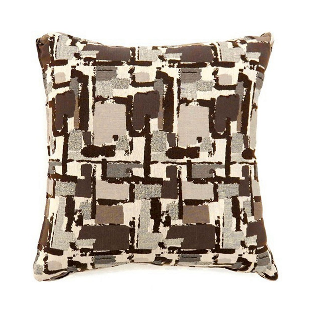 Concrit Contemporary Pillow, Small Set Of 2, Brown- Saltoro Sherpi