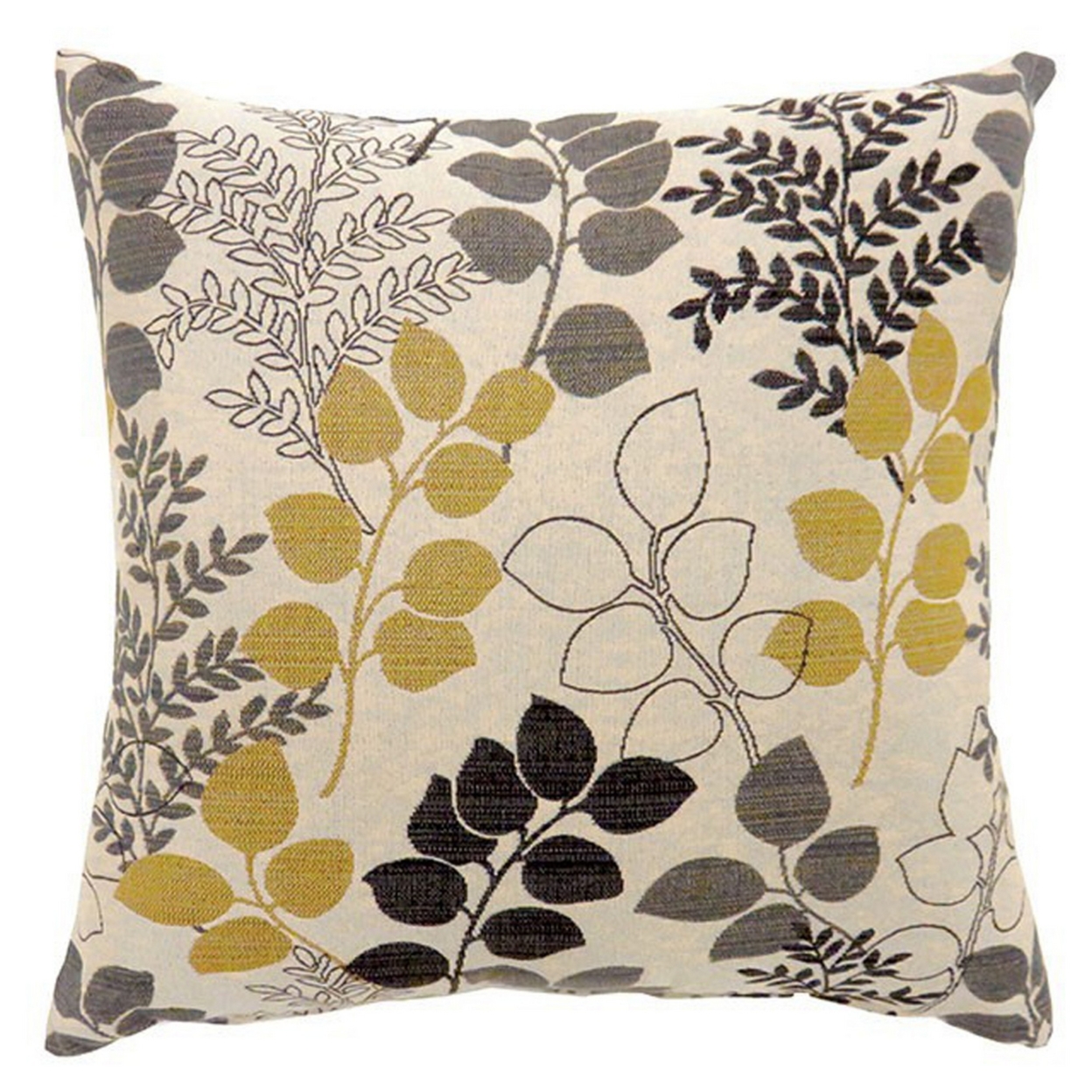 JILL Contemporary Big Pillow With Fabric, Multicolor Finish, Set Of 2- Saltoro Sherpi