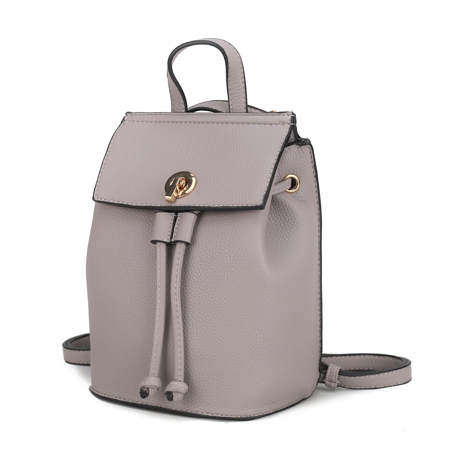 MKF Collection Serafina Backpack For Women's Vegan Leather Medium Daypack By Mia K. - Grey
