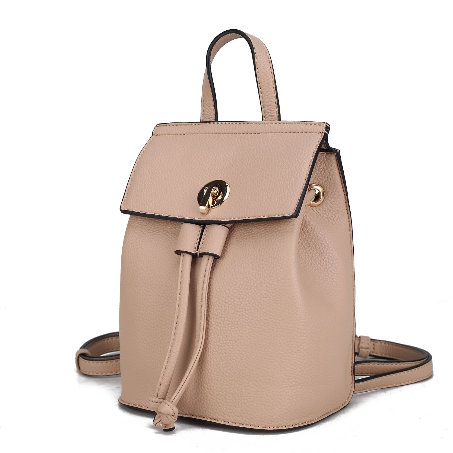 MKF Collection Serafina Backpack For Women's Vegan Leather Medium Daypack By Mia K. - Taupe