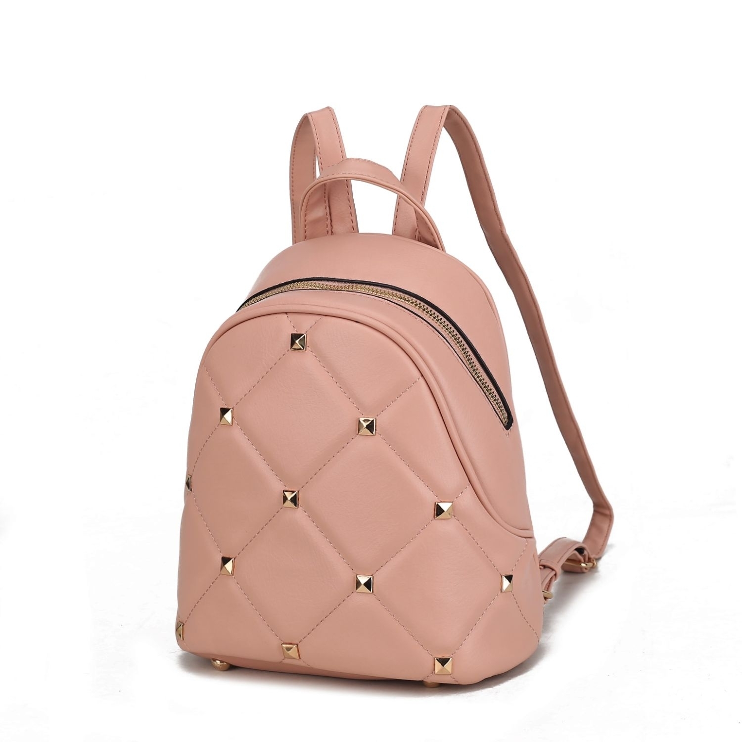 MKF Collection Hayden Backpack For Women's Vegan Leather Medium Daypack By Mia K. - Blush
