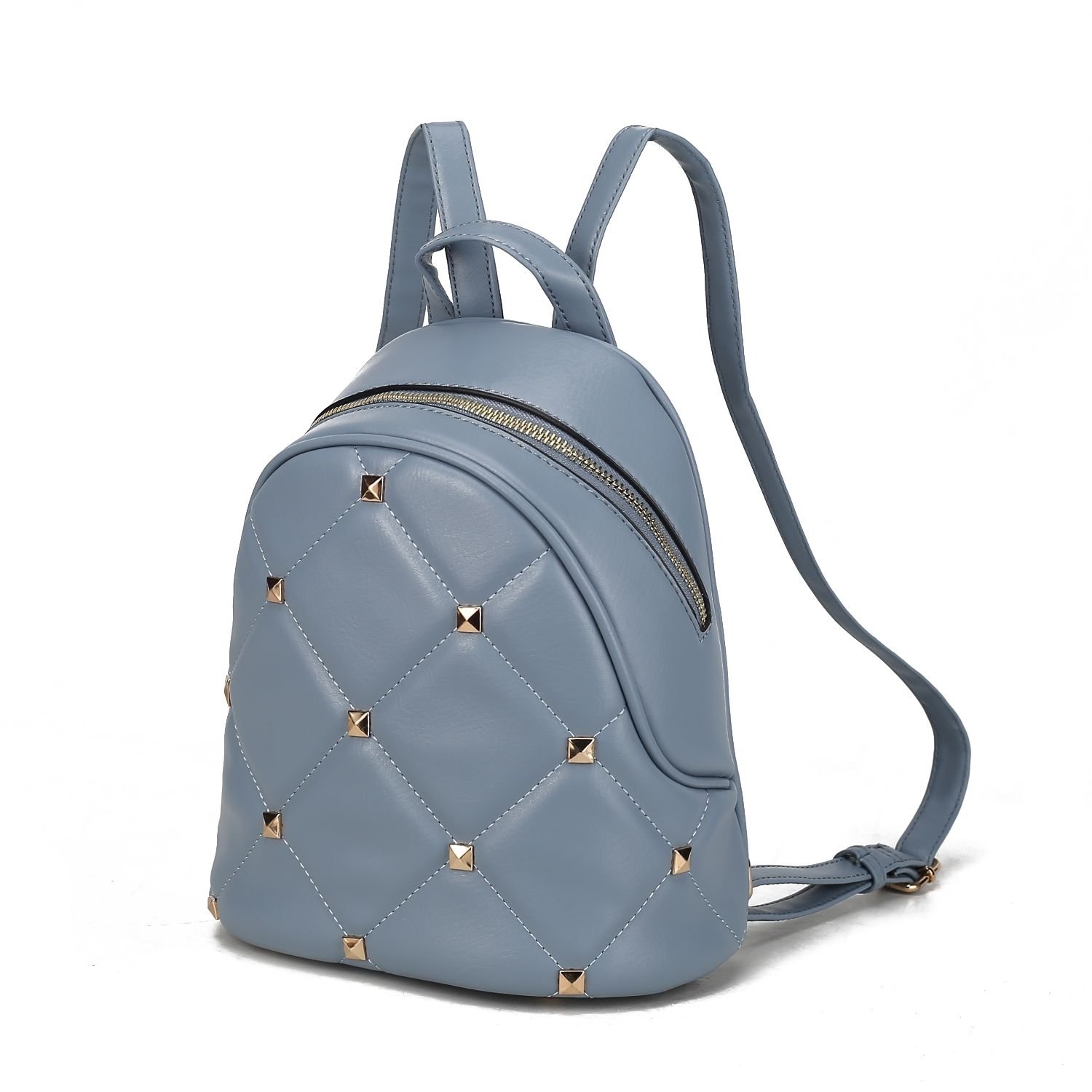 MKF Collection Hayden Backpack For Women's Vegan Leather Medium Daypack By Mia K. - Blue