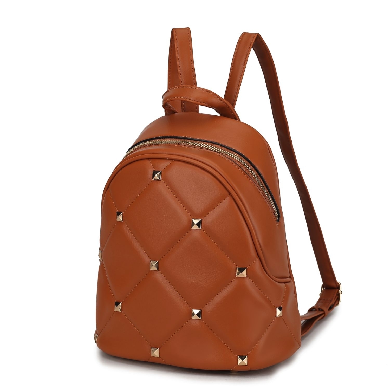 MKF Collection Hayden Backpack For Women's Vegan Leather Medium Daypack By Mia K. - Brown