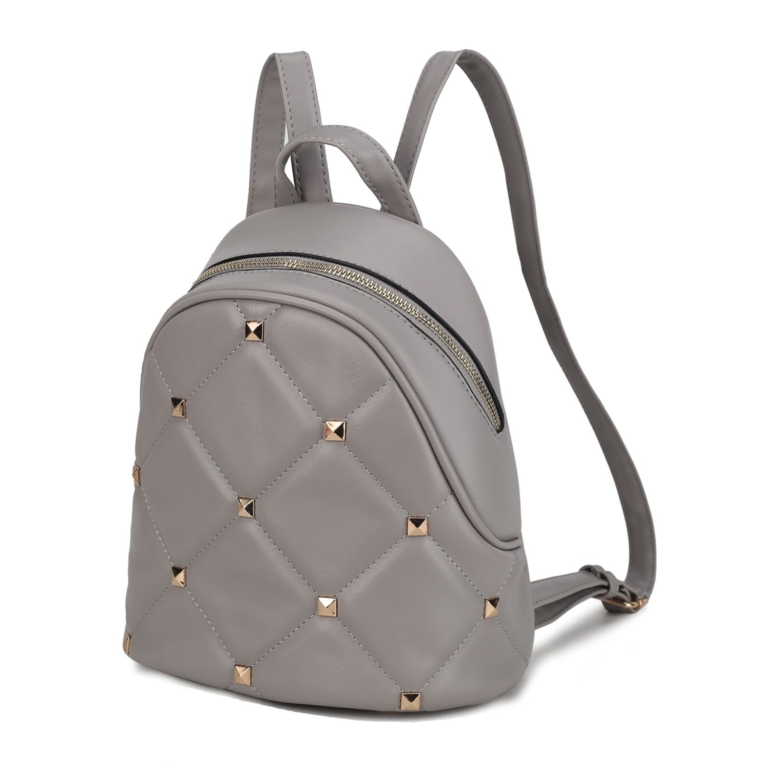 MKF Collection Hayden Backpack For Women's Vegan Leather Medium Daypack By Mia K. - Grey