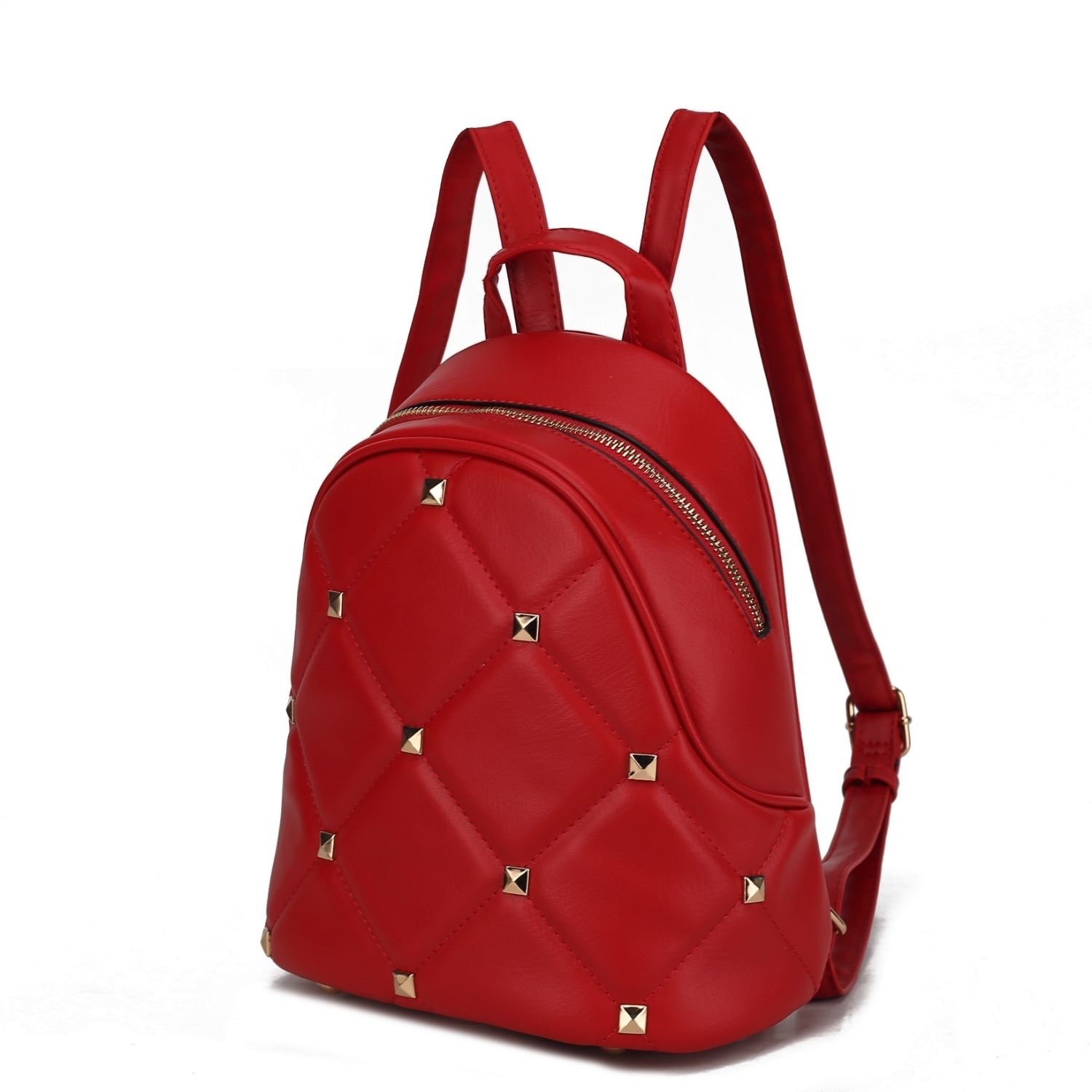 MKF Collection Hayden Backpack For Women's Vegan Leather Medium Daypack By Mia K. - Red