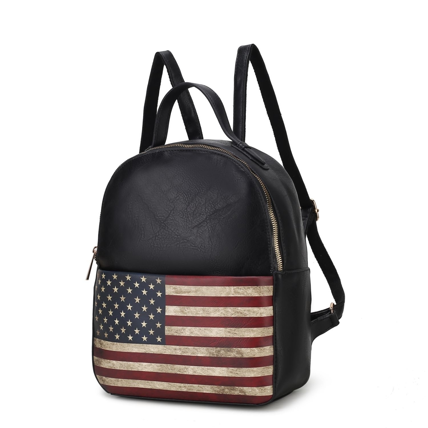 MKF Collection Briella Vegan Leather Women's FLAG Backpack By Mia K - Black