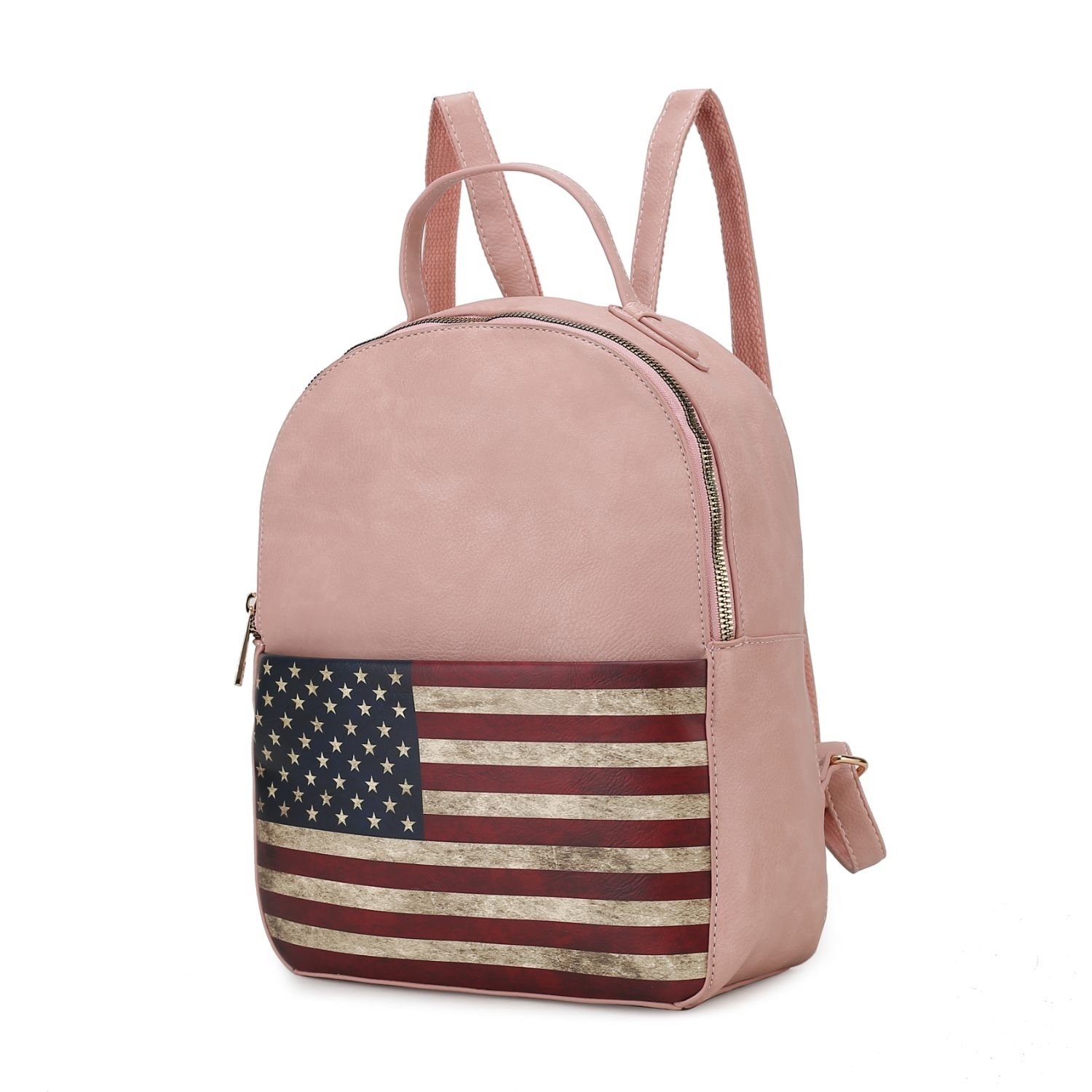 MKF Collection Briella Vegan Leather Women's FLAG Backpack By Mia K - Rose Pink