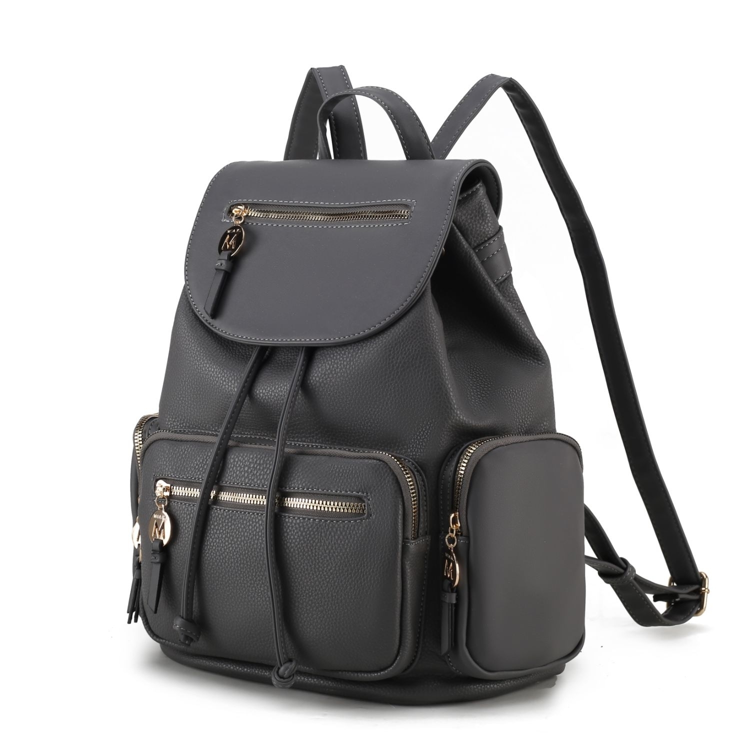 MKF Collection Ivanna Vegan Leather Women's Oversize Backpack By Mia K - Black