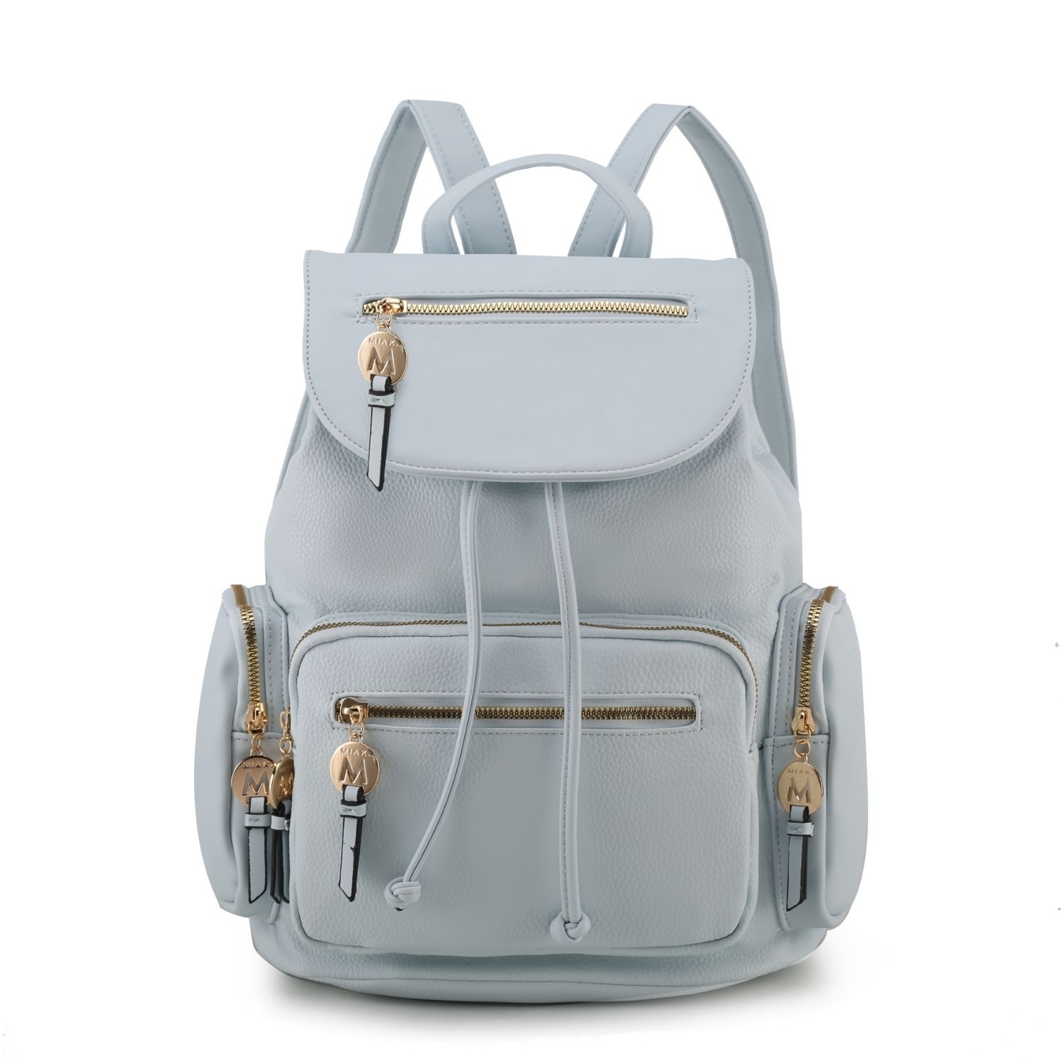 MKF Collection Ivanna Vegan Leather Women's Oversize Backpack By Mia K - Light Blue