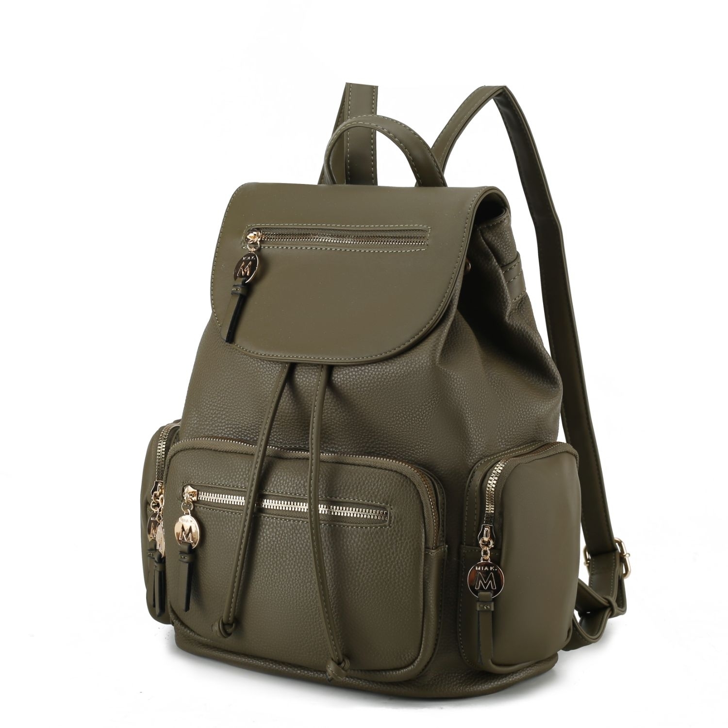 MKF Collection Ivanna Vegan Leather Women's Oversize Backpack By Mia K - Olive