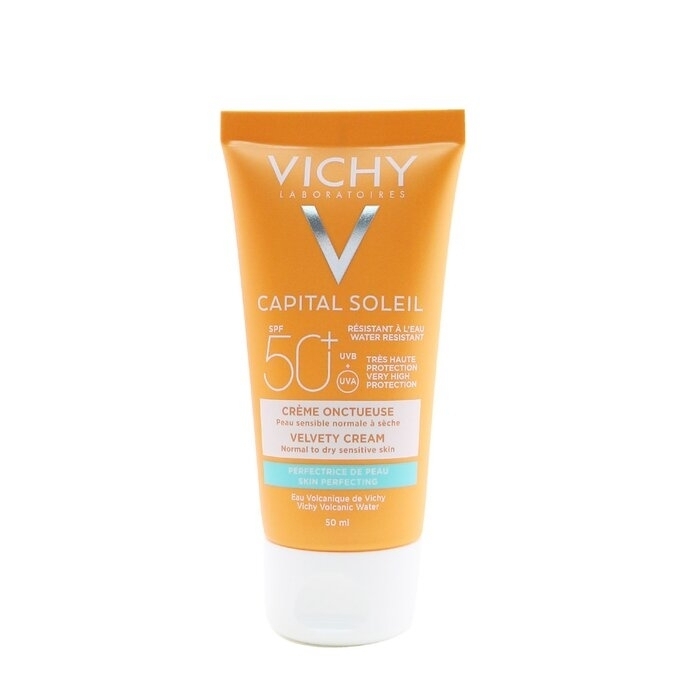 Vichy - Capital Soleil Skin Perfecting Velvety Cream SPF 50 - Water Resistant (Normal To Dry Sensitive Skin)(50ml/1.69oz)