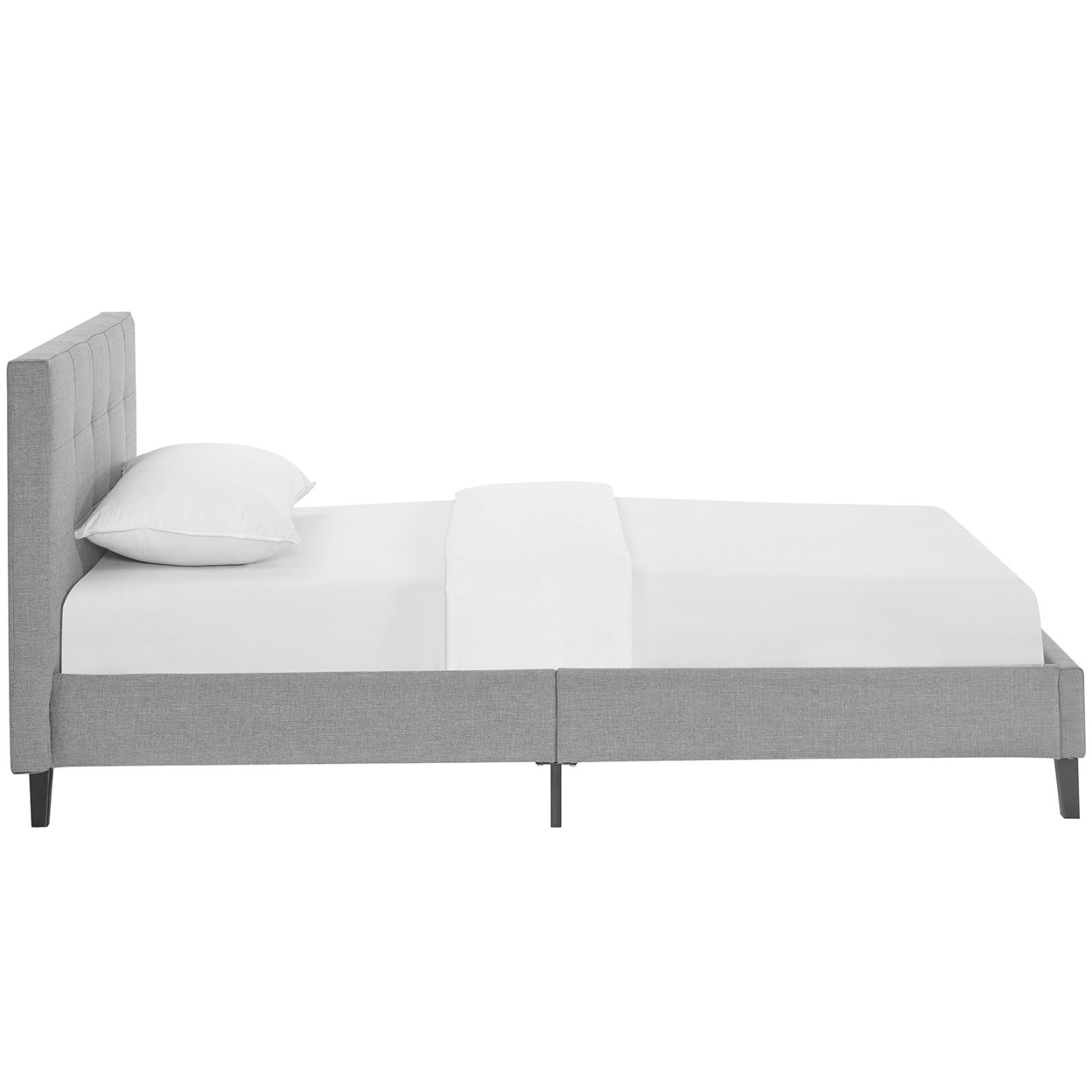 Linnea Twin Bed, Light Gray