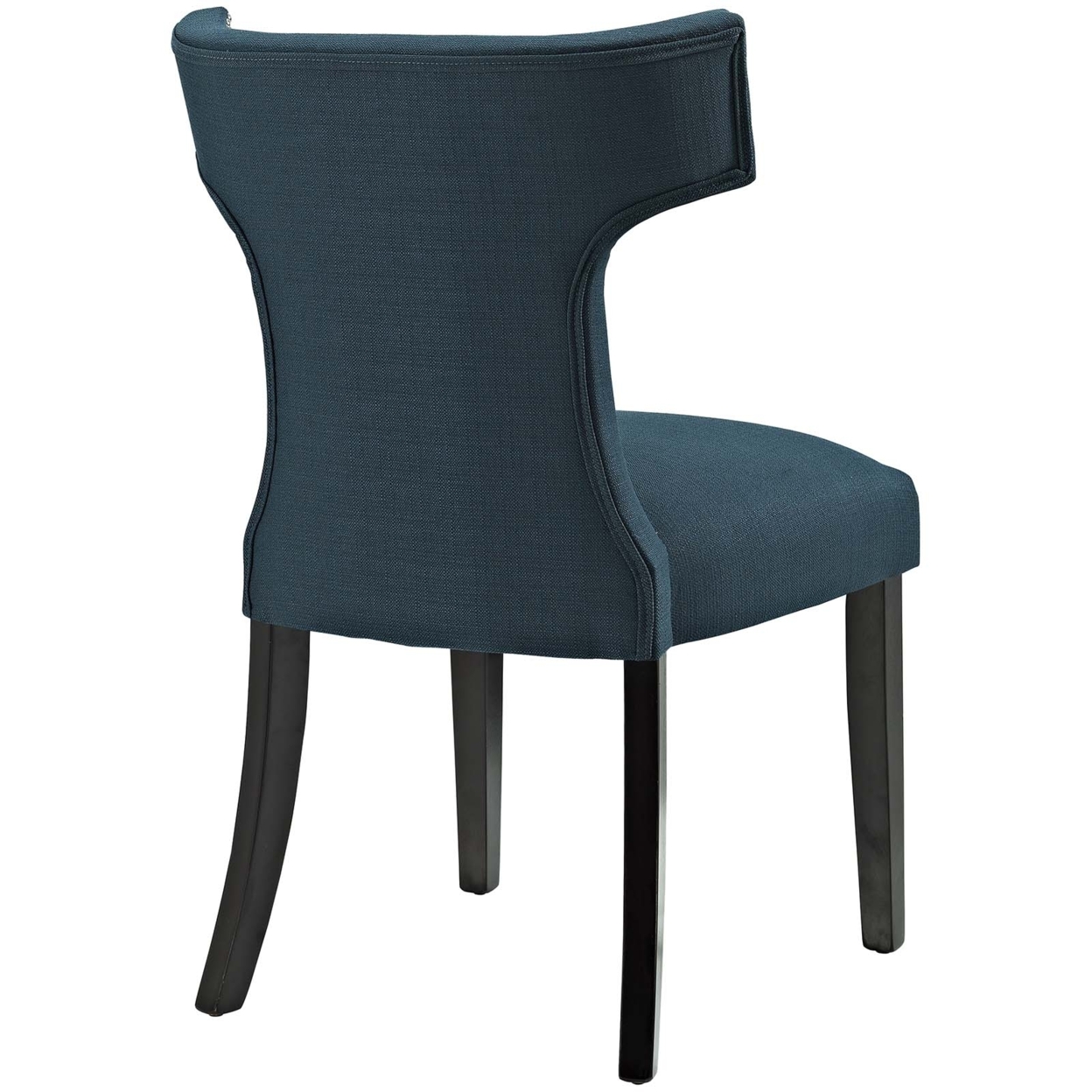 Curve Fabric Dining Chair, Azure