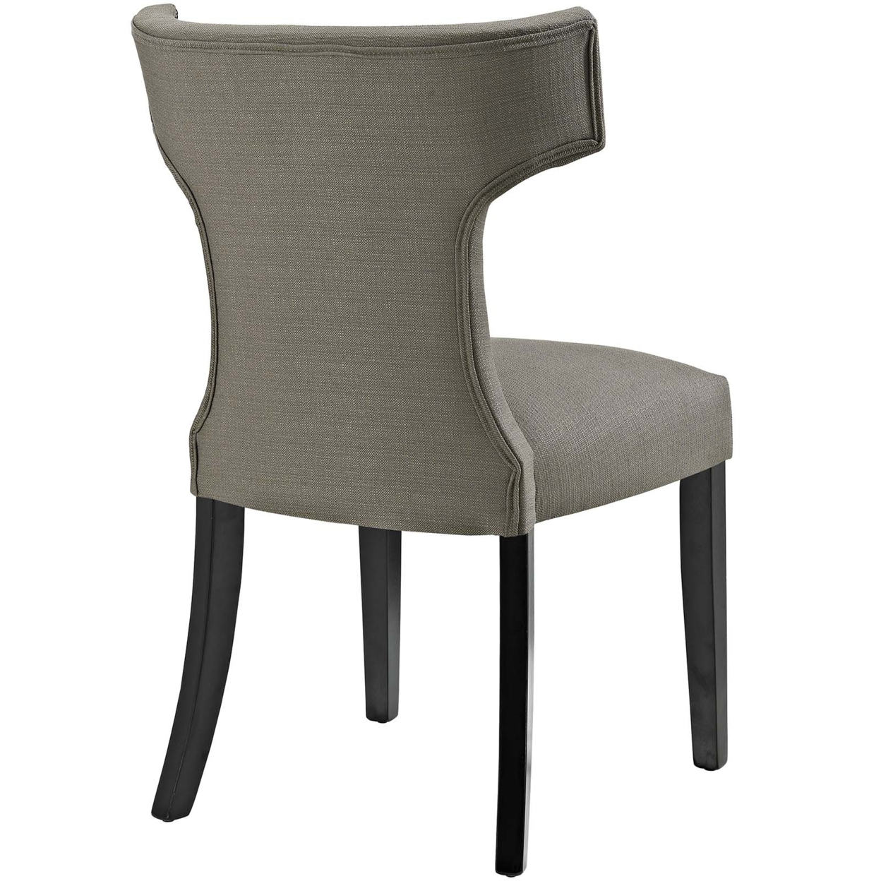 Curve Fabric Dining Chair, Granite