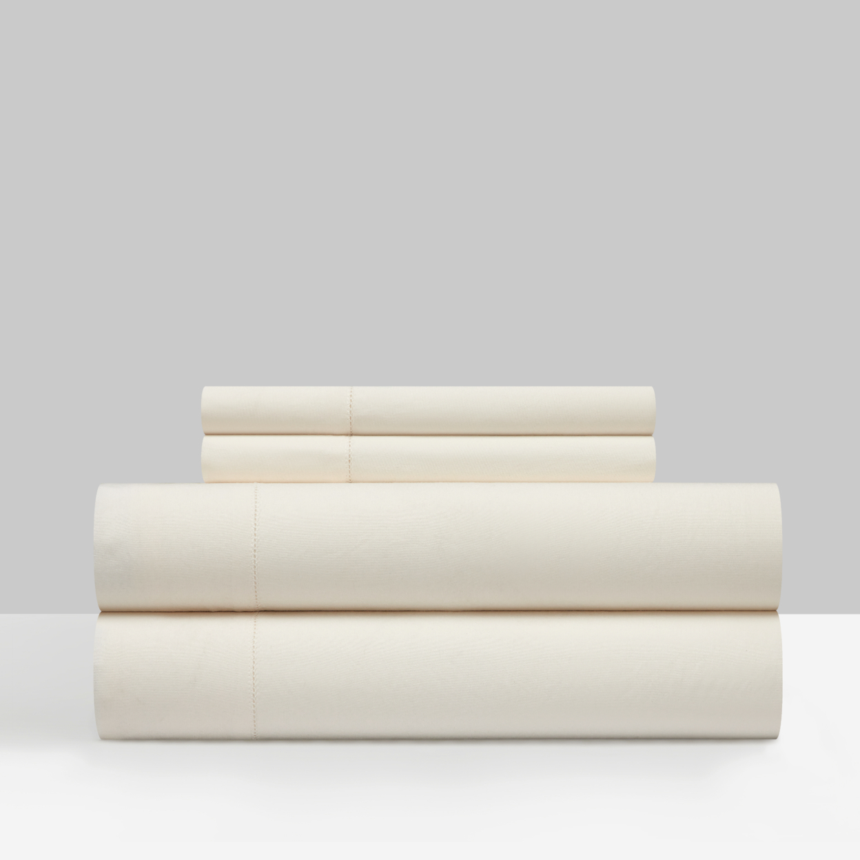 Daisy 3 Or 4 Piece Sheet Set Solid Color Washed Garment Technique - Beige, King