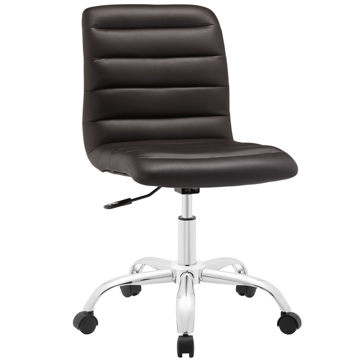 Ripple Armless Mid Back Office Chair, EEI-1532-BRN