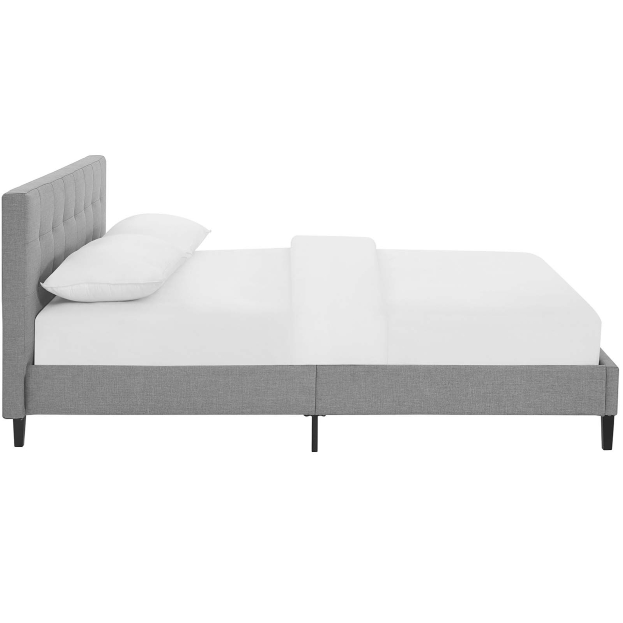 Linnea Full Bed, Light Gray