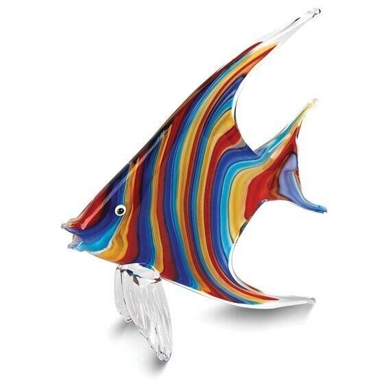 Badash Rainbow Tropical Fish Handcrafted Glass Figurine