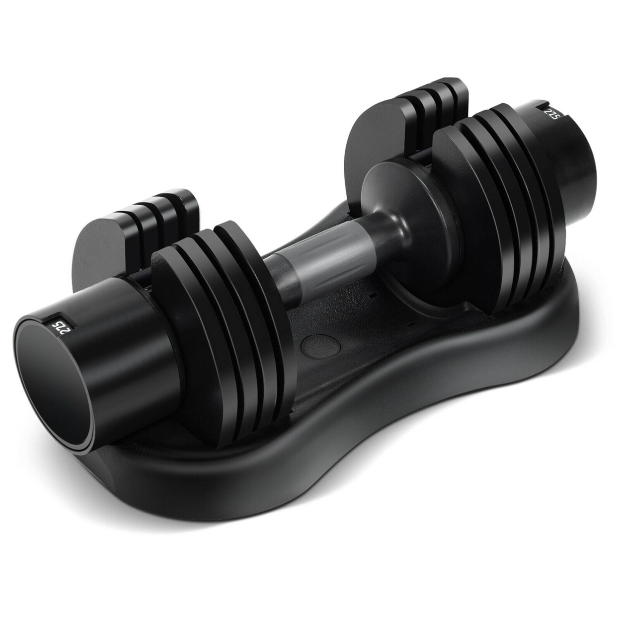 27.5lbs 5-in-1 Adjustable Dumbbell One-hand Quick Adjustment For Gym Home Office