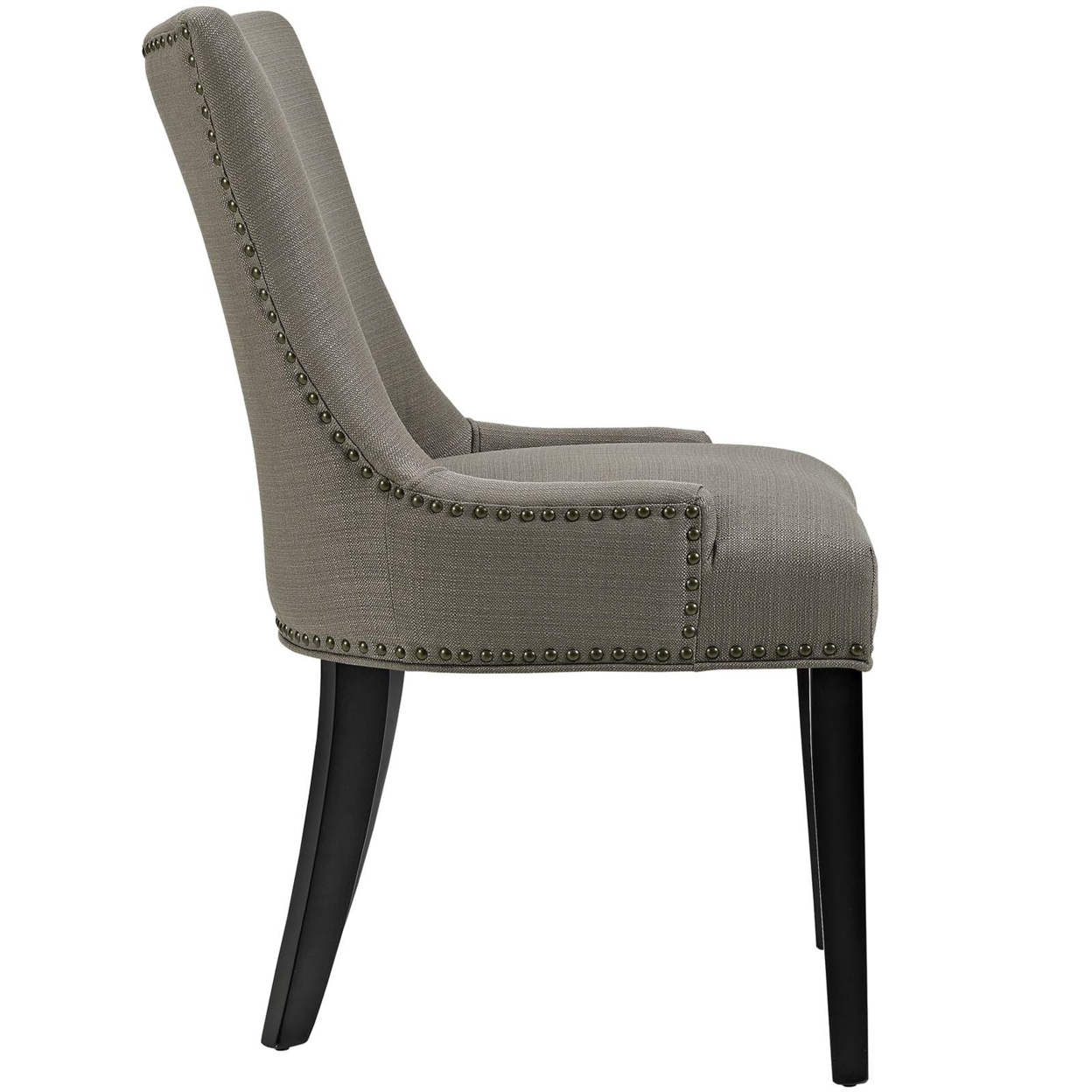 Marquis Set Of 2 Fabric Dining Side Chair, Granite