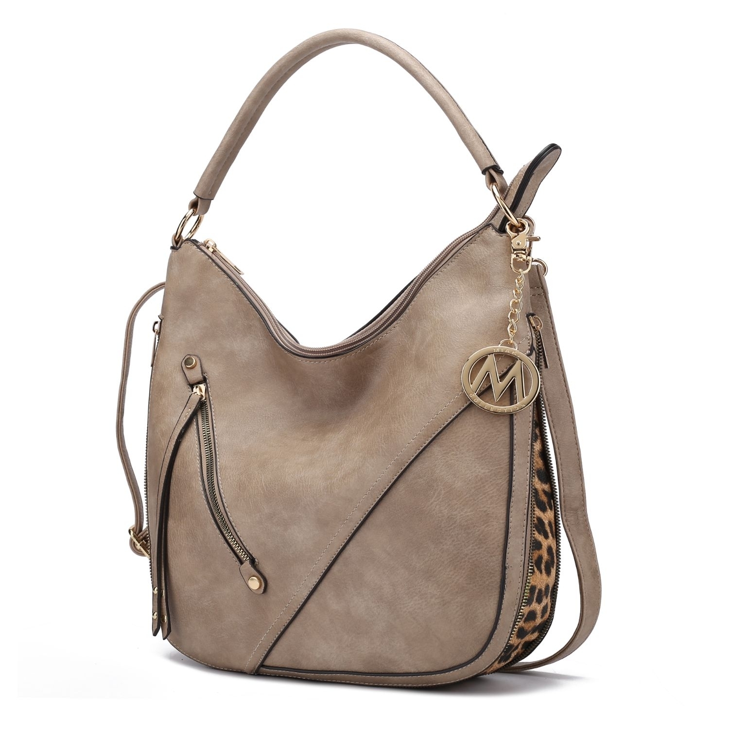 MKF Collection Lisanna Hobo Handbag By Mia K - Olive