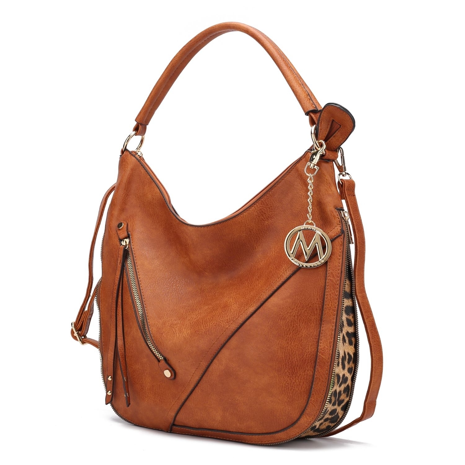 MKF Collection Lisanna Hobo Handbag By Mia K - Cognac