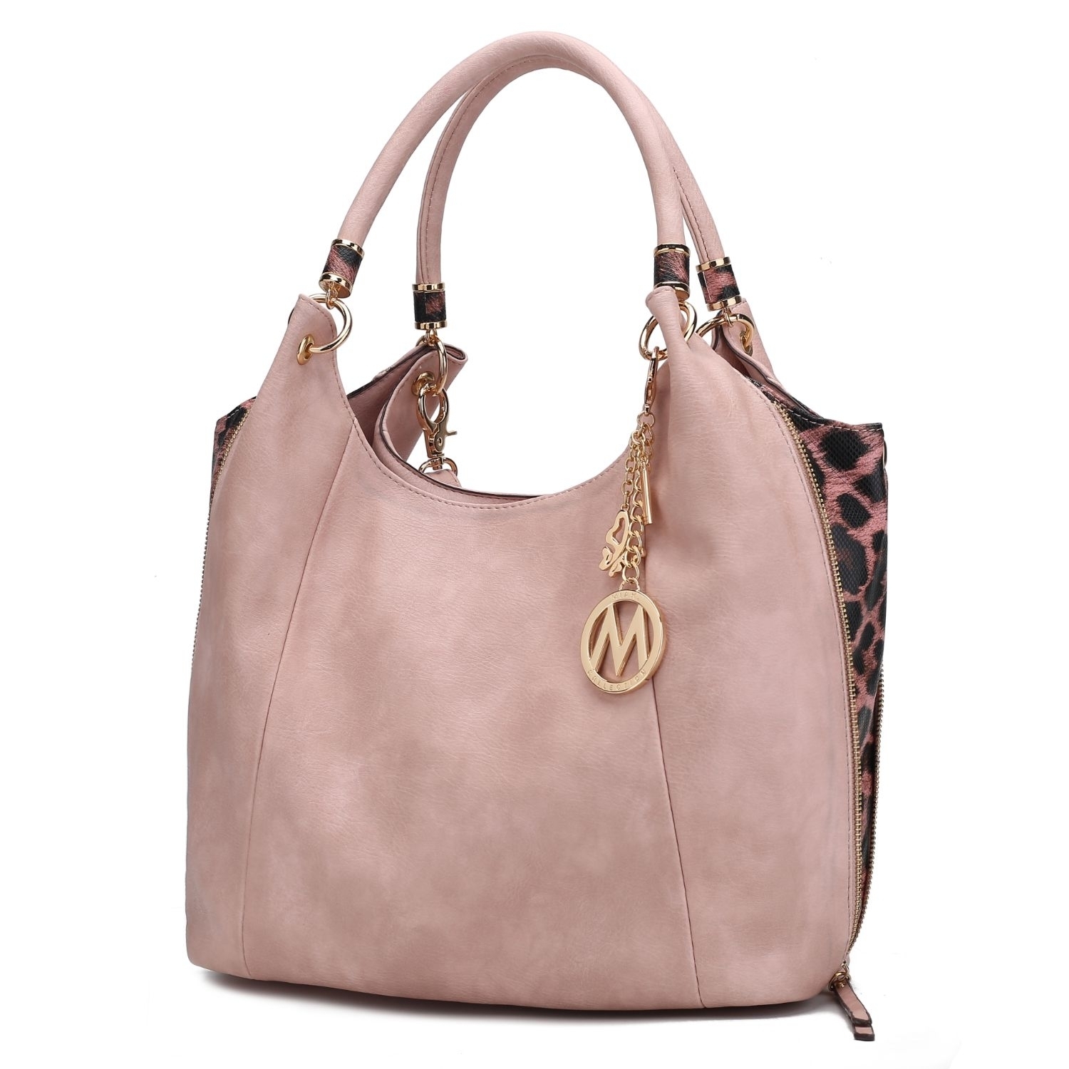 MKF Collection April Hobo Handbag By Mia K - Dusty Pink