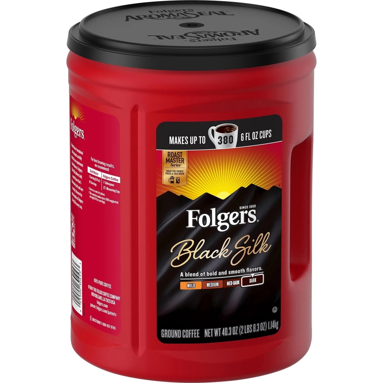 Folgers Black Silk Ground Coffee (40.3 Ounce)